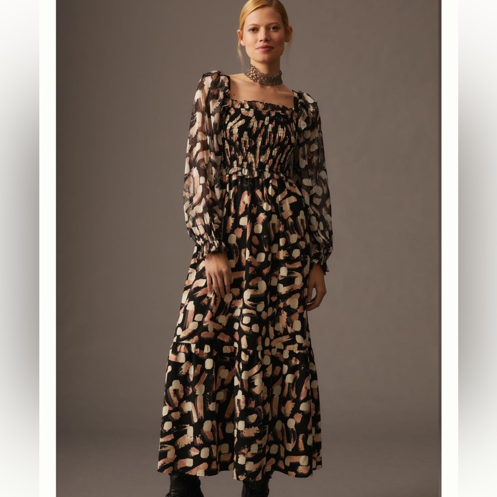 Anthropologie square neck dress